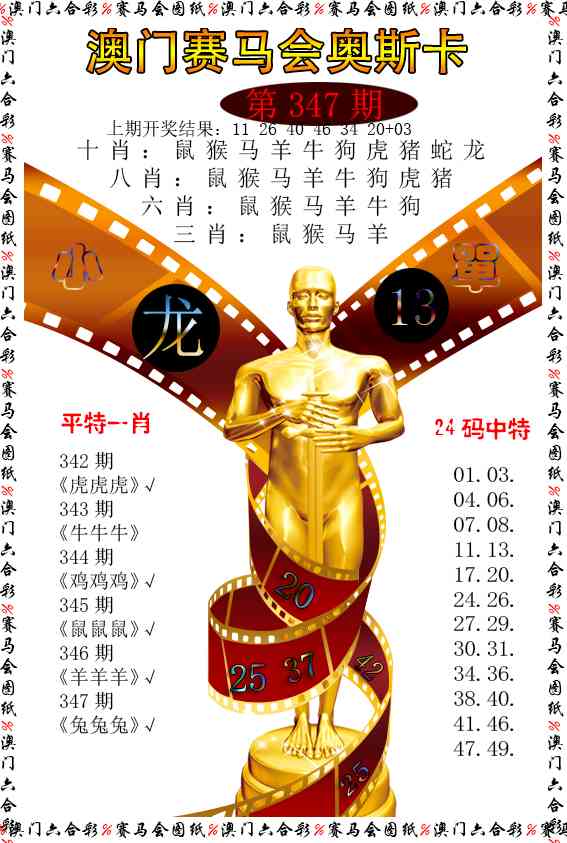 347期新奥斯卡[图]