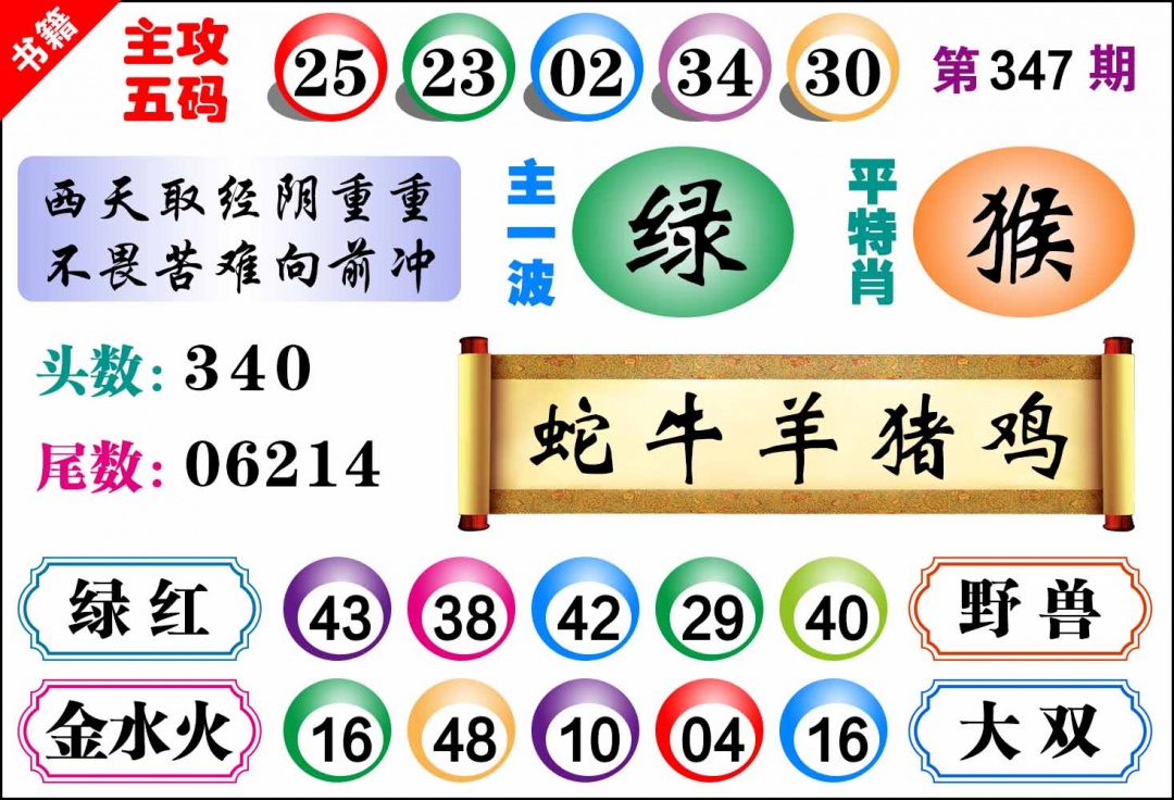 347期澳门主攻五码[图]